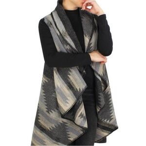 Western Pattern Long Vest